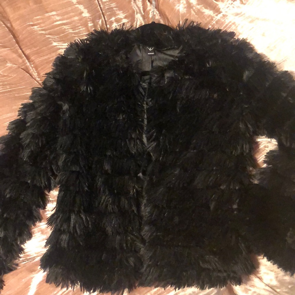 Faux furry jacket